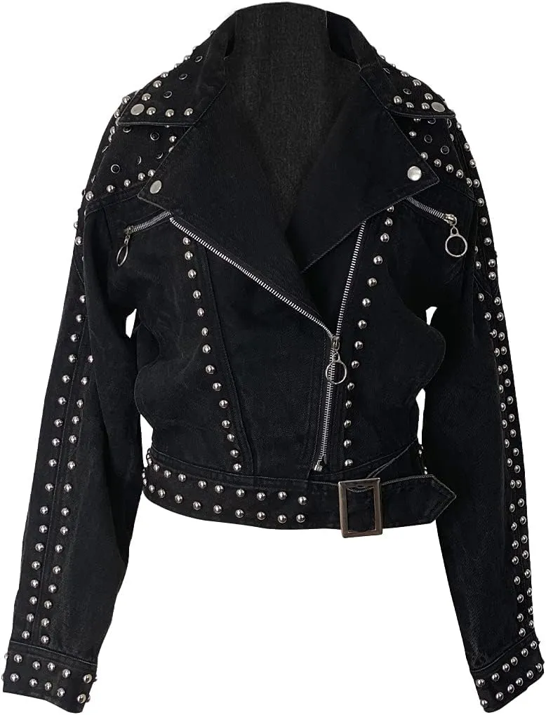 Women's Retro Motorcycle Jacket