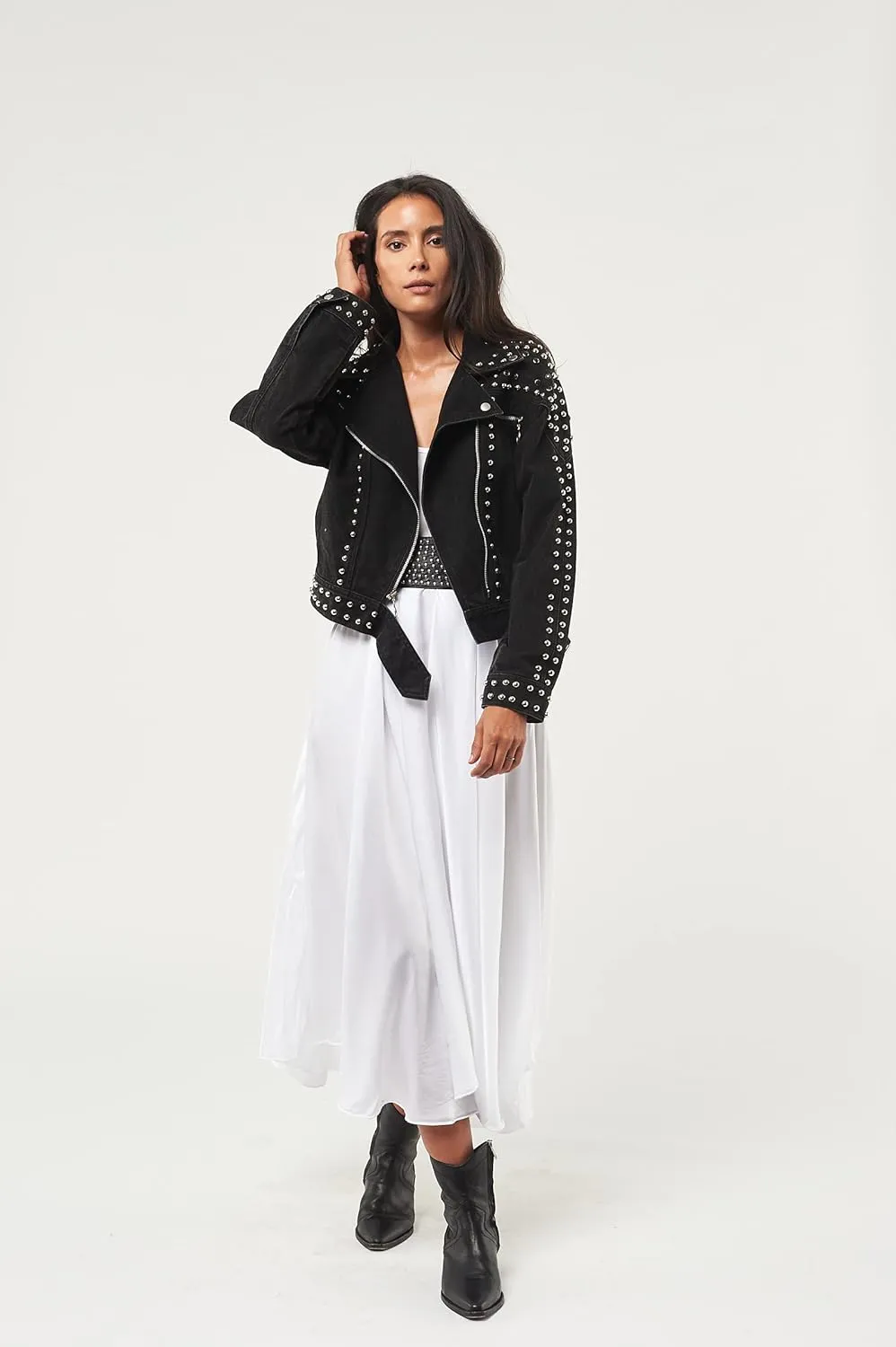 Women's Retro Motorcycle Jacket