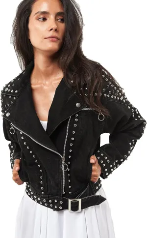 Women's Retro Motorcycle Jacket