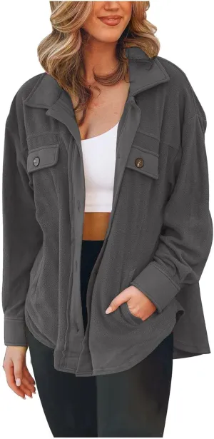 Womens Trench Coat Single Breasted Trench Coats Notch Collar Jacket Loose Fit Pea Coat Winter Jacket with Cheat Pockets