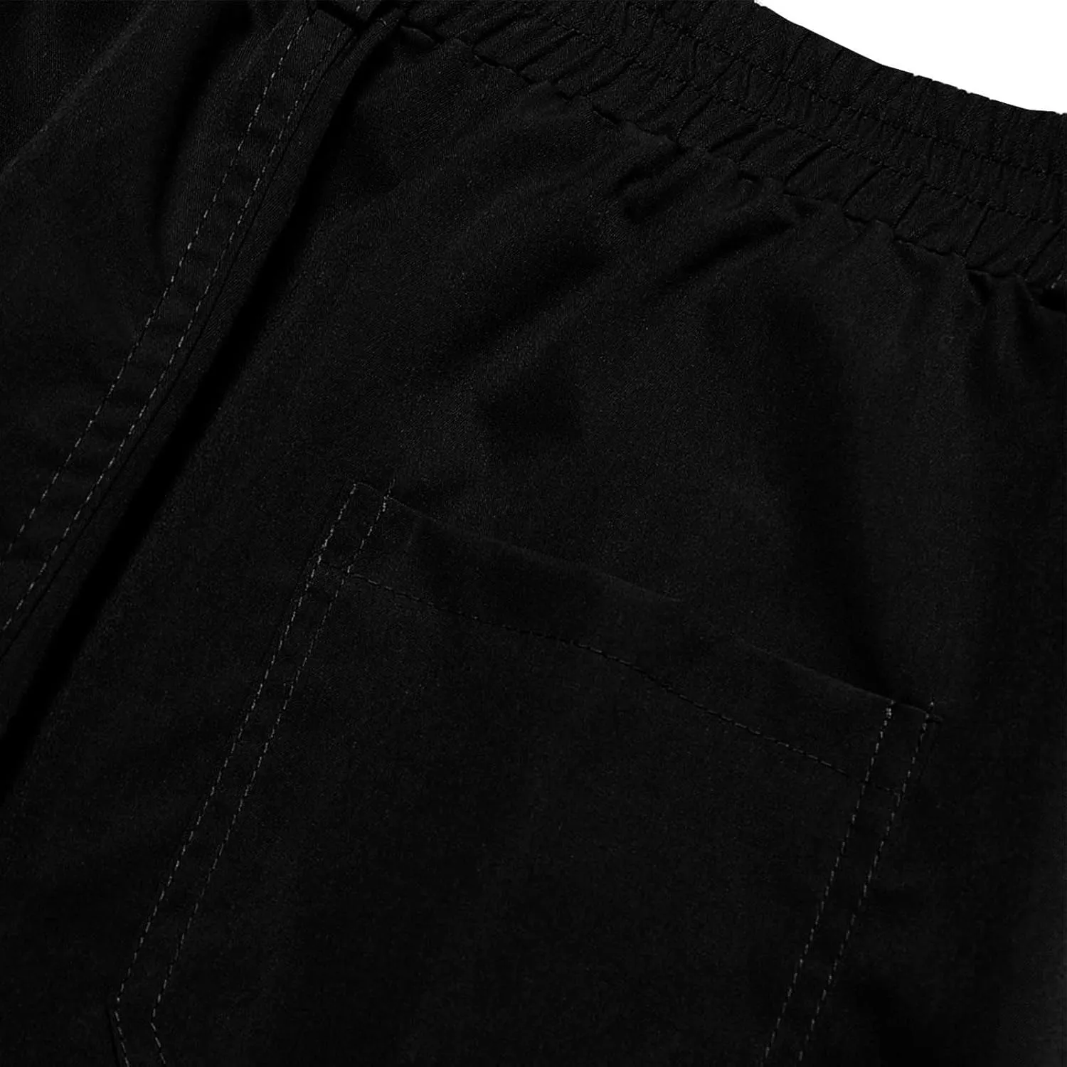 Work Pants for Men Elastic Waist Baggy Cargo Pants Relaxed Fit Outdoor Rip Stop Tactical Travel Fishing Hiking Pants