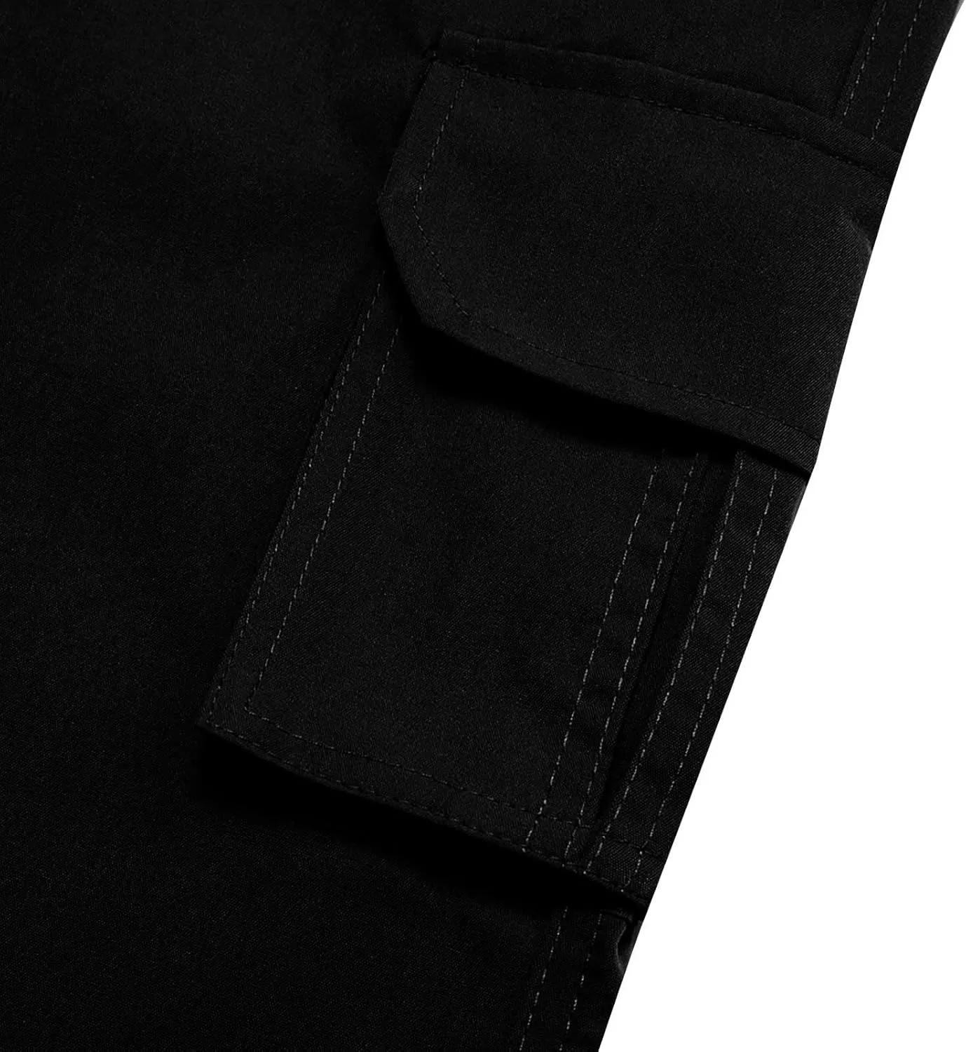 Work Pants for Men Elastic Waist Baggy Cargo Pants Relaxed Fit Outdoor Rip Stop Tactical Travel Fishing Hiking Pants