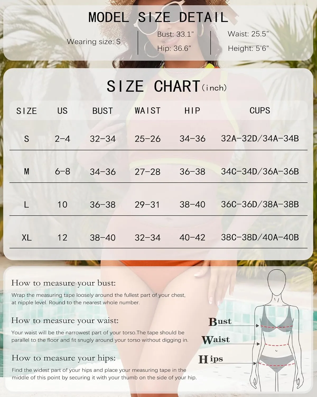 XUNYU Women High Waisted Bikini Set Ribbed 2 Piece Bestselling Swimsuit Tummy Control Bathing Suit for Teens Swim Suit 2025