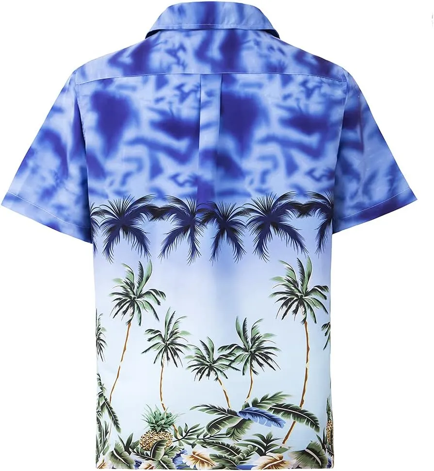 Year In Year Out Mens Hawaiian Shirt Regular Fit Hawaiian Shirts for Men with Quick to Dry Effect