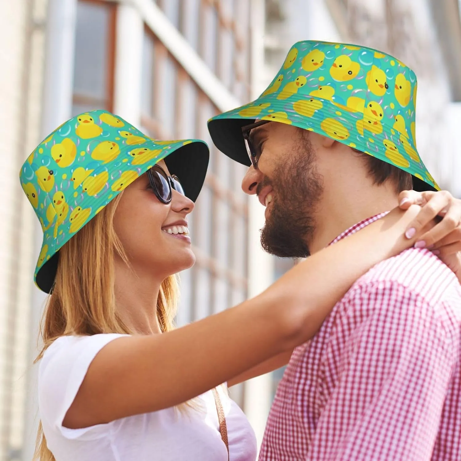 Yellow Rubber Ducks Sun Hat Packable Outdoor Fisherman Cap Summer Bucket Hat Beach for Men Women