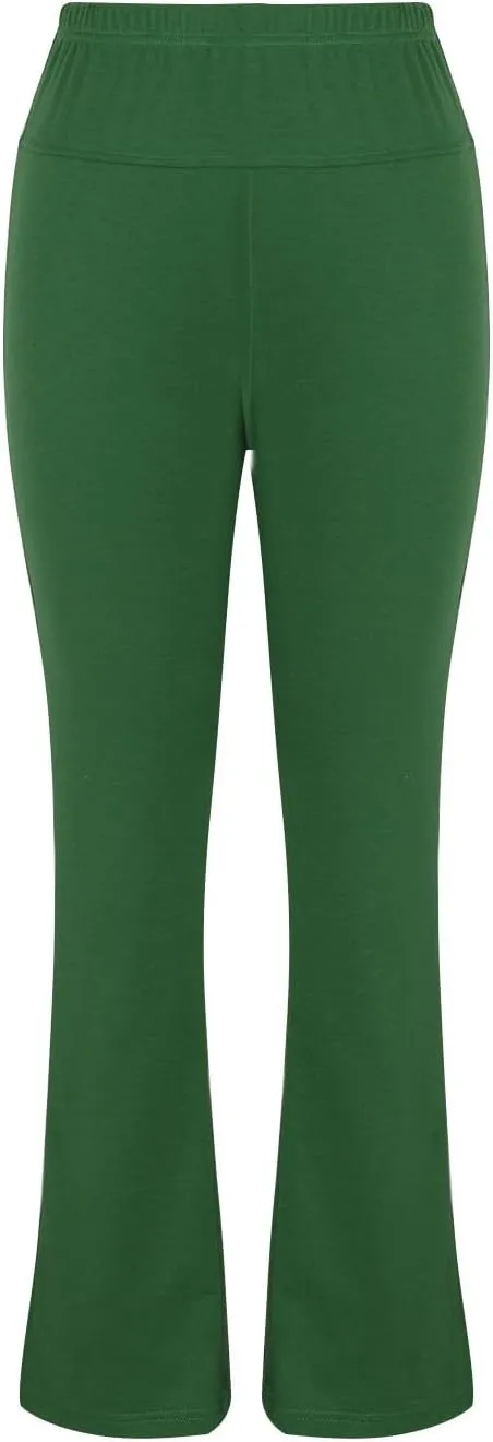 Yoga Pants Women High Waisted Tummy Control Pants Stretch Workout Pants Casual Dressy Pants Flare Leg Pants Plus Size
