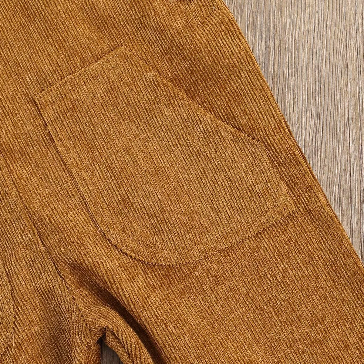 YOKJZJD Newborn Infant Baby Boy Girl Fall Winter Suspender Pants Overalls Corduroy Bib Pants Trousers with Pockets