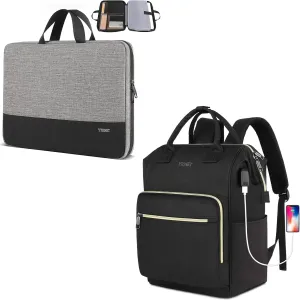 Ytonet Laptop Case, 15.6 inch TSA Laptop Bag Laptop Sleeve Water Resistant Computer Case