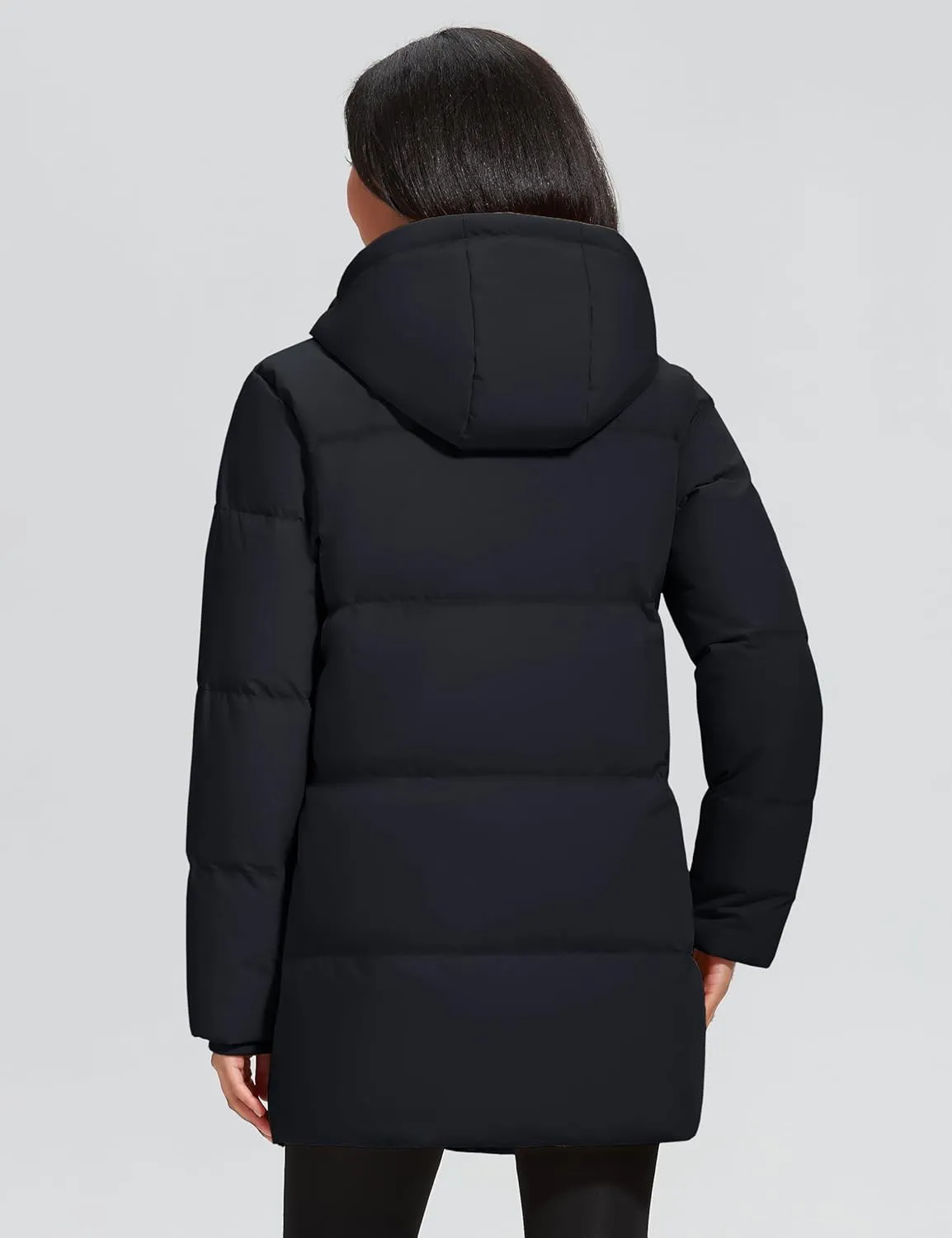 YUCOLEN Women's Winter Down Puffer Coat Thicken Water Resistant Jacket Warm Hooded Parka Outwear