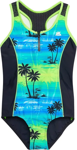 ZeroXposur Big Girls Swimsuit - Girls' One Piece Bathing Suit