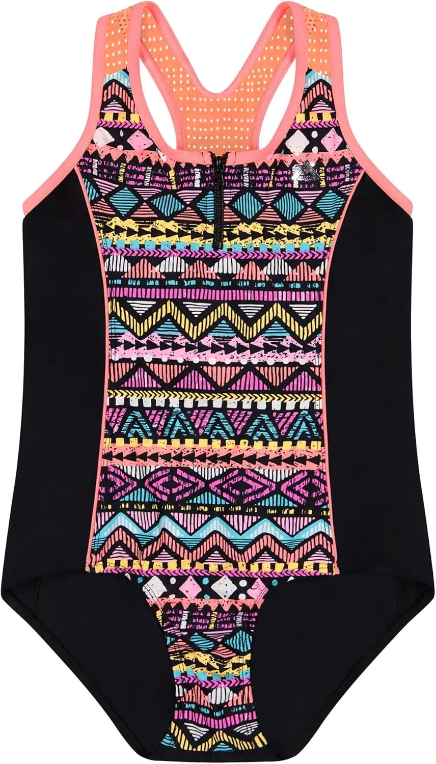 ZeroXposur Big Girls Swimsuit - Girls' One Piece Bathing Suit