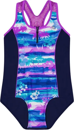 ZeroXposur Big Girls Swimsuit - Girls' One Piece Bathing Suit