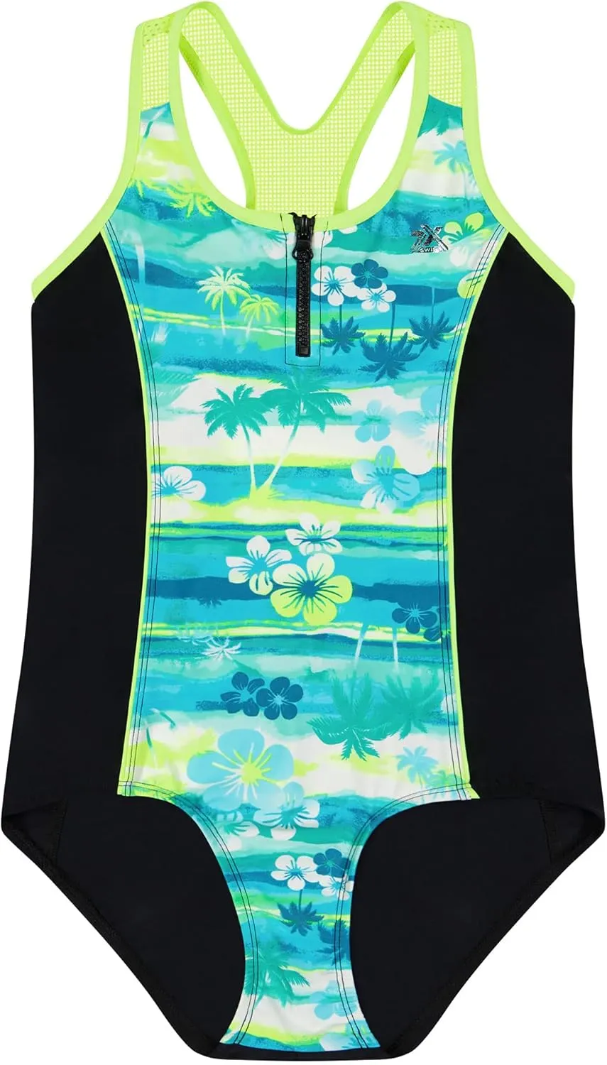 ZeroXposur Big Girls Swimsuit - Girls' One Piece Bathing Suit
