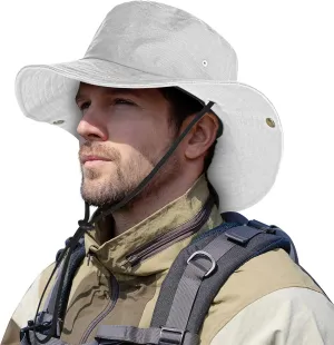 ZOORON Unisex Boonie Hats 100% Cotton Bucket Hat Wide Brim Hiking Fishing Safari Garden Hat Spring Summer Cap Outdoor