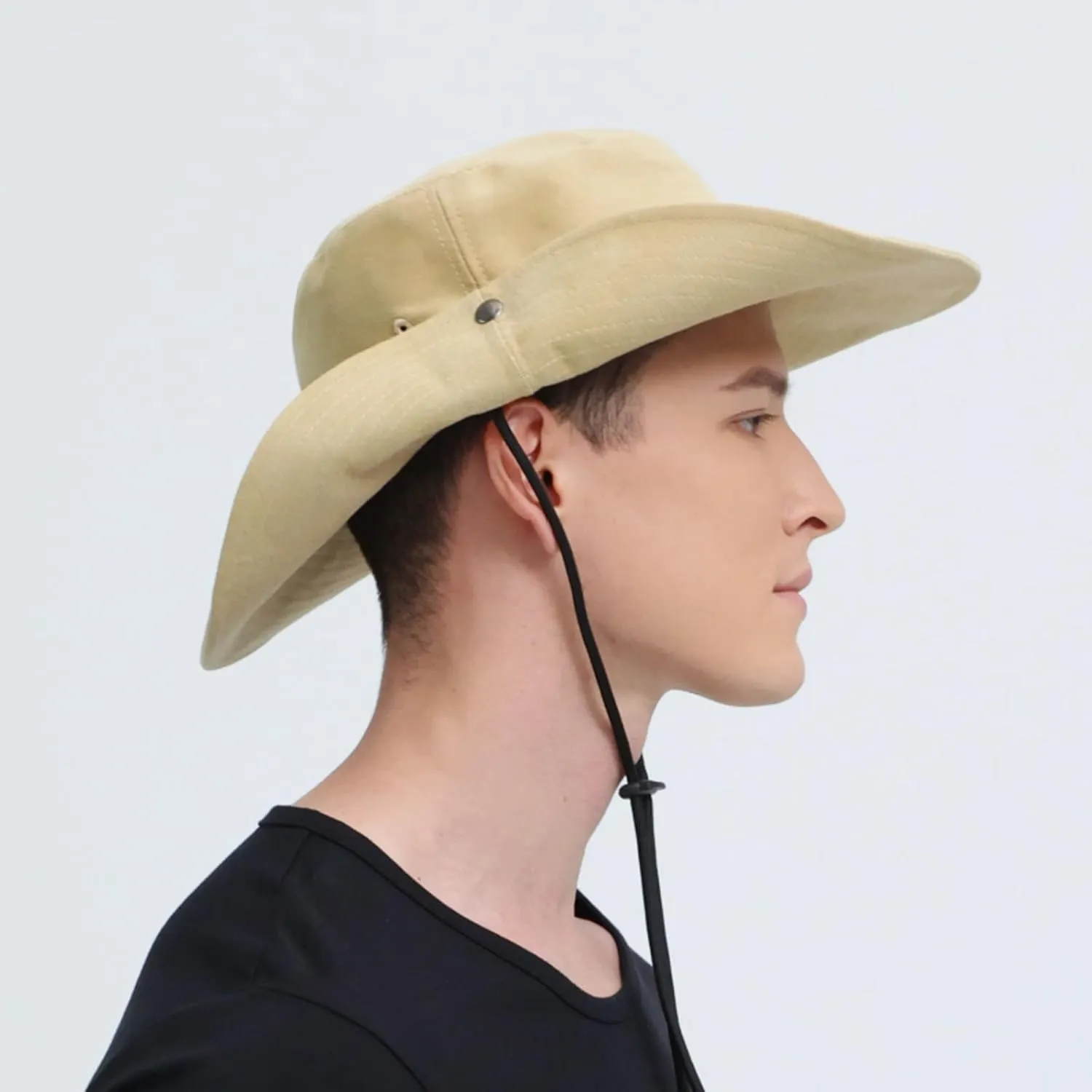 ZOORON Unisex Boonie Hats 100% Cotton Bucket Hat Wide Brim Hiking Fishing Safari Garden Hat Spring Summer Cap Outdoor